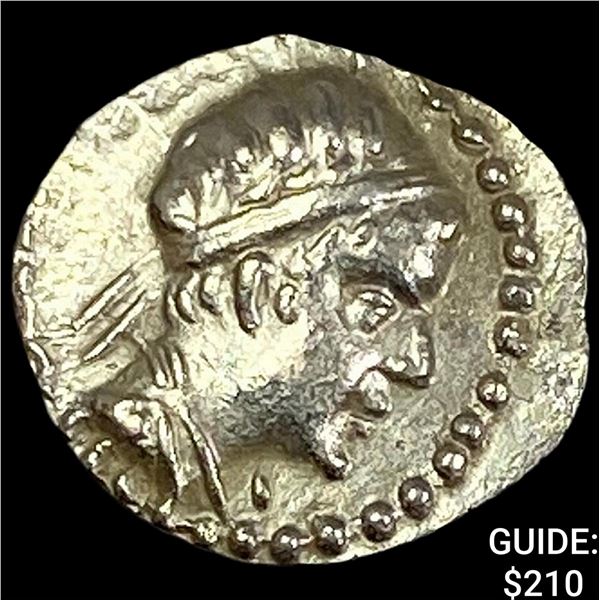 Baktria Eukratides I 170-145 BC Silver Obol CHOICE AU