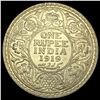Image 2 : 1919 India Geo V Silver 1 Rupee UNCIRCULATED