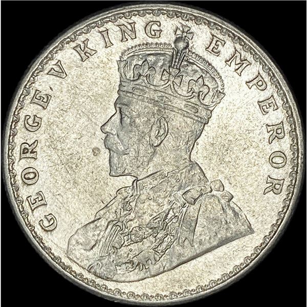 1920 British-India Silver Rupee UNCIRCULATED