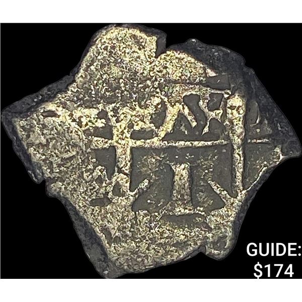 1500s-1600s Spanish Colonial Silver Cob NEARLY UNCIRCULATED