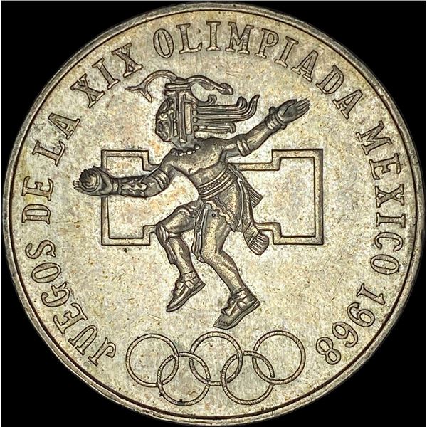 1968 Mexico Silver 25 Pesos UNCIRCULATED