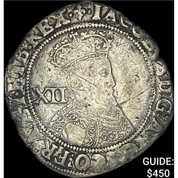 1603-1625 Great Britain Silver Shilling NEARLY UNCIRCULATED