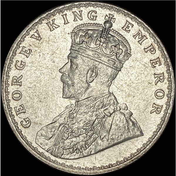1917 British-India Silver Rupee UNCIRCULATED