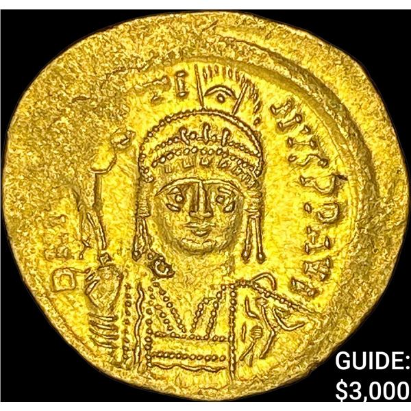 Byzantine Justin II, 565-578 AD Gold Solidus UNCIRCULATED