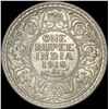 Image 2 : 1918 British-India Silver Rupee UNCIRCULATED