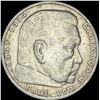 Image 1 : 1936-A Germany Silver 5 Reichsmark CLOSELY UNCIRCULATED