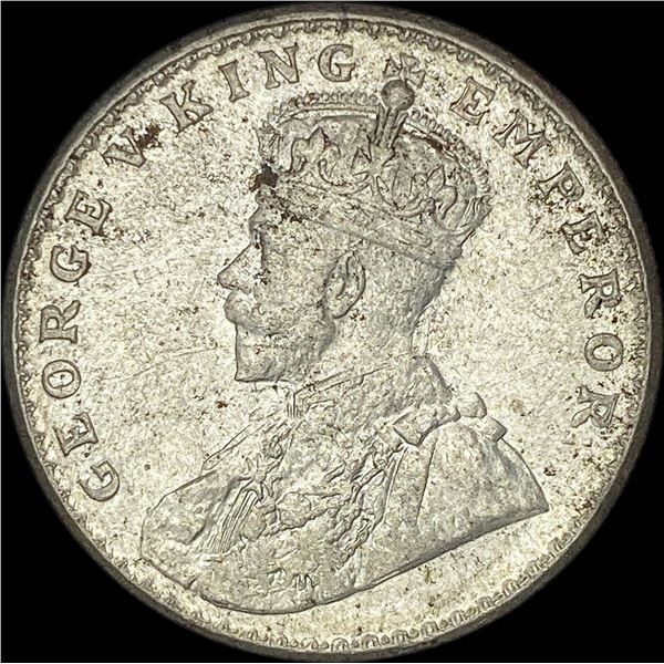 1919 British-India Silver Rupee UNCIRCULATED
