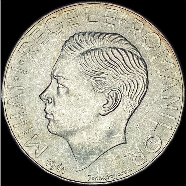 1941 Romania Silver 500 Lei UNCIRCULATED