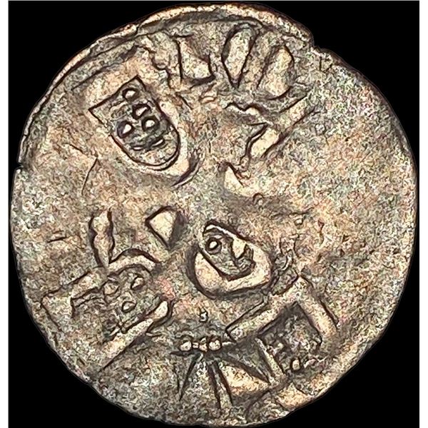 1248-1279 Portugal Reconquista Silver Dinero NEARLY UNCIRCULATED