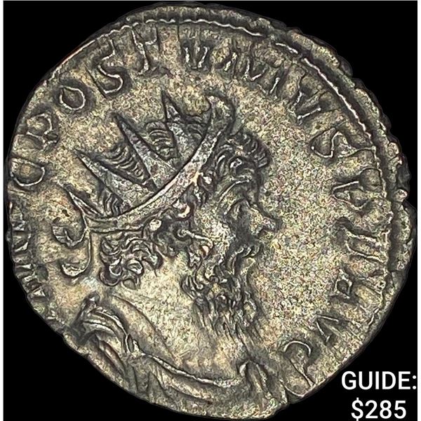 Roman Postumus 260-269 Silver Dbl Denarius CHOICE AU