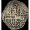 Image 2 : 1500s-1600s Spanish Colonial Silver Cob NEARLY UNCIRCULATED
