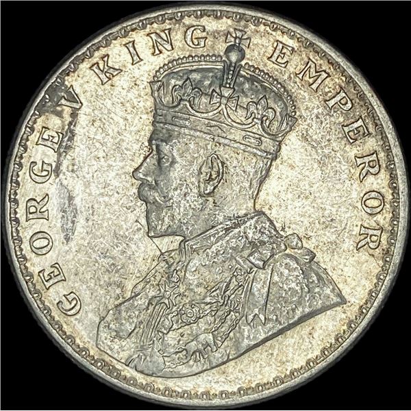 1918 British-India Silver Rupee UNCIRCULATED