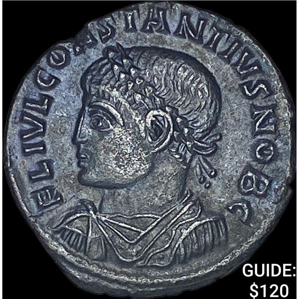 Roman Constantius II 337-361 BI Nummus CHOICE AU