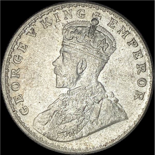 1919 British-India Silver Rupee UNCIRCULATED