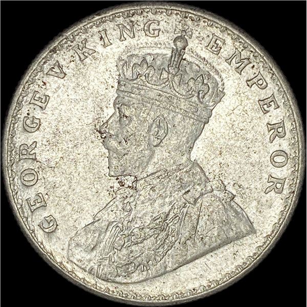 1919 British-India Silver Rupee UNCIRCULATED