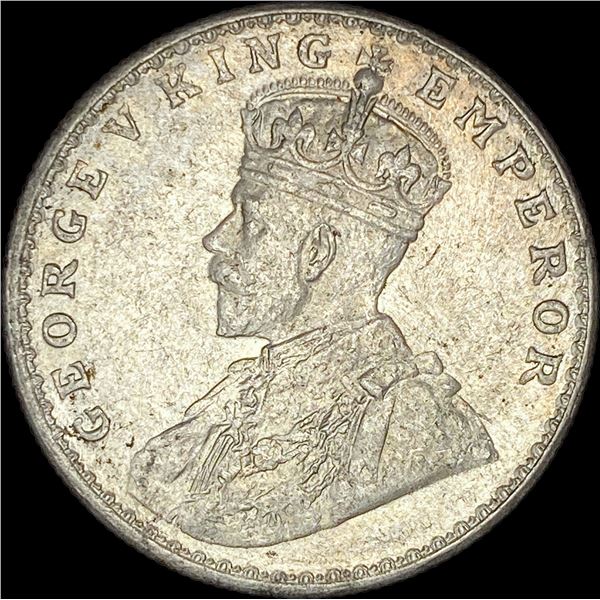 1919 British-India Silver Rupee UNCIRCULATED