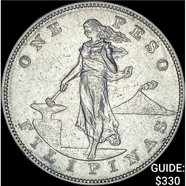 1903-S Philippines Silver Peso UNCIRCULATED