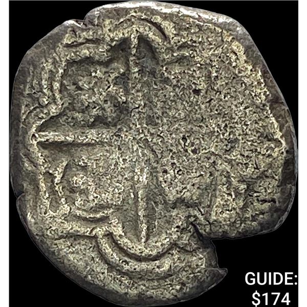 1500s-1600s Spanish Colonial Silver Cob NEARLY UNCIRCULATED
