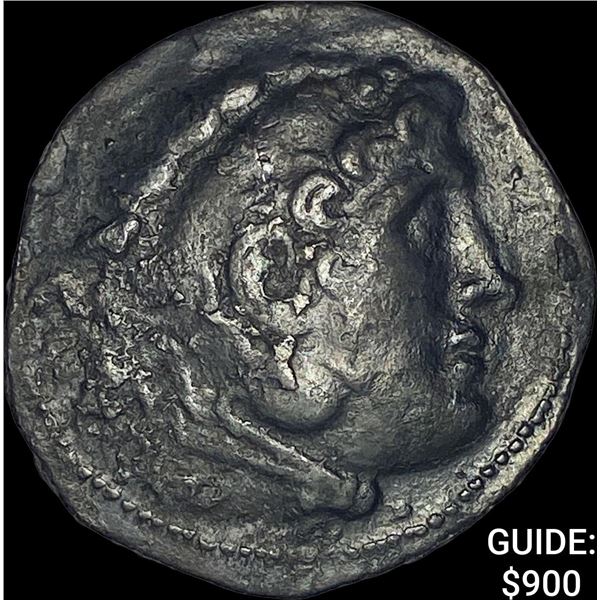 Macedon Alex. III, 336-323 BC Silver Tetradrachm NEARLY UNCIRCULATED