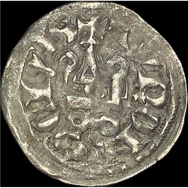 1297-1301 Crusades Frankish Greece Silver Denier NEARLY UNCIRCULATED