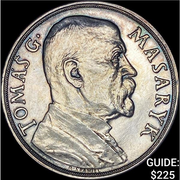 1935 Czechoslovakia Masaryk Silver Medal UNCIRCULATED