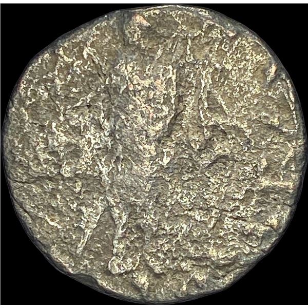 Indo-Scythian Azes I/II, 58 BC Silver Tetradrachm LIGHTLY CIRCULATED