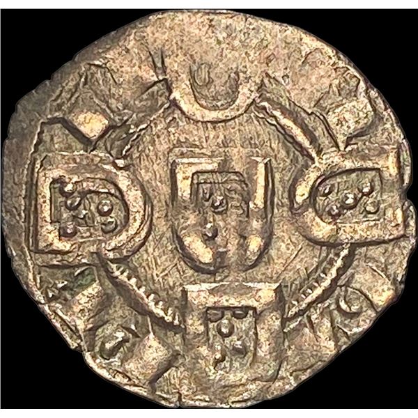 1248-1279 Portugal Reconquista Silver Dinero NEARLY UNCIRCULATED