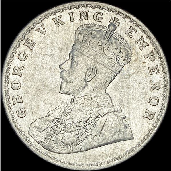 1918 British-India Silver Rupee UNCIRCULATED