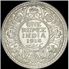Image 2 : 1918 British-India Silver Rupee UNCIRCULATED