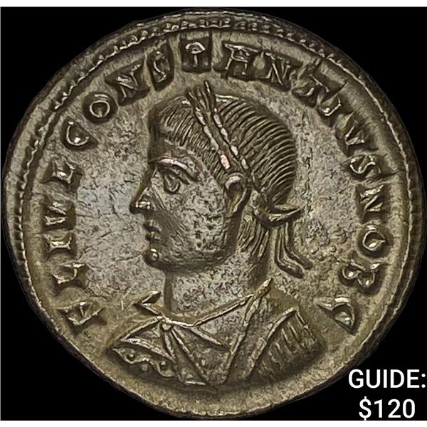 Roman Constantius II 337-361 BI Nummus CHOICE AU