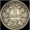 Image 2 : 1875-A Germany Silver 1 Reichsmark NEARLY UNCIRCULATED
