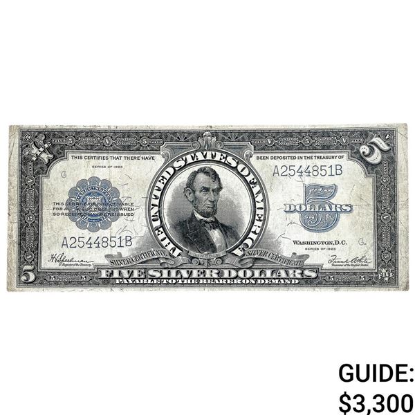 1923 $5 U.S. Large size SIlver Certificate