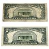 Image 2 : [2 Bills]1934C/1953A $5 U.S. Silver Certificate