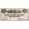 Image 1 : 1863 $2 State of North Carolina Note-Raleigh