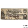 Image 1 : 1863 $5 State of North Carolina Note-Raleigh
