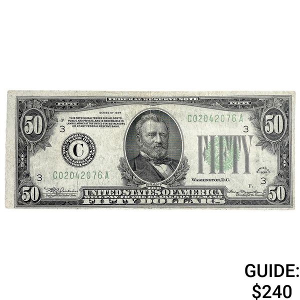 1934 $50 Federal Reserve Note-Philadelphia PA