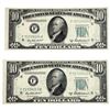Image 1 : [2 Bills]1950B $10 United States Federal Resereve Note