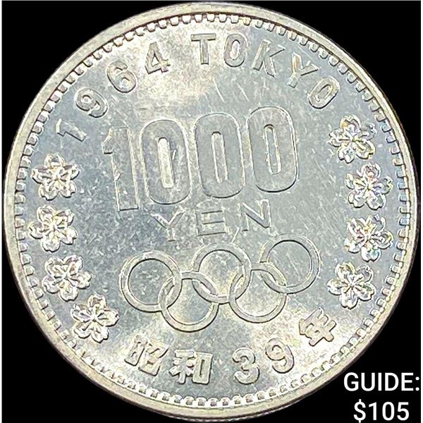 1964 Japan Silver 1000 Yen UNCIRCULATED