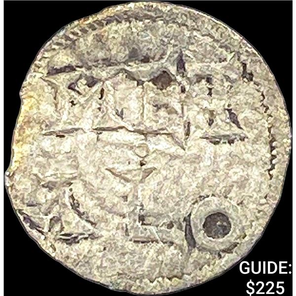 930-1100 Poitiers Silver Denier- Melle CLOSELY UNCIRCULATED