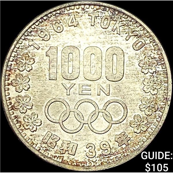 1964 Japan Silver 1000 Yen UNCIRCULATED