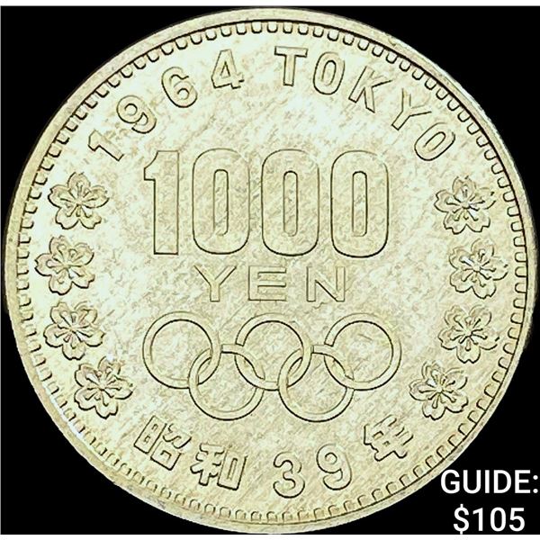1964 Japan Silver 1000 Yen UNCIRCULATED