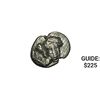 Image 1 : Greek Traceistros 313-280 BC Silver Diobol CLOSELY UNCIRCULATED