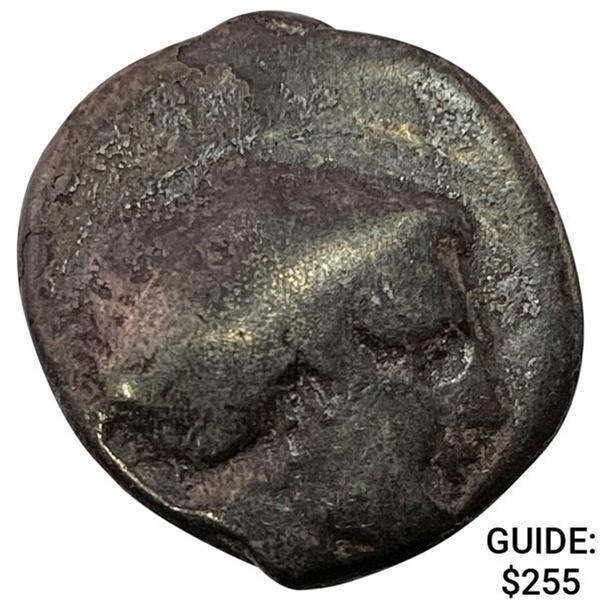 Greece Campania, Hyria Silver Didrachm LIGHTLY CIRCULATED