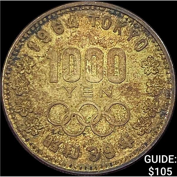 1964 Japan Silver 1000 Yen UNCIRCULATED