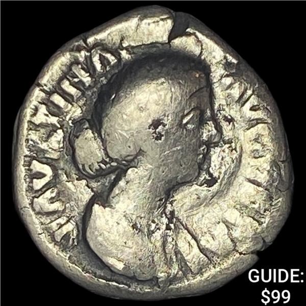 [147-176] AD Roman Faustina Jr Silver Denarius ABOUT UNCIRCULATED