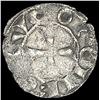 Image 2 : [1170-1245] France Crusader Silver Denier NEARLY UNCIRCULATED
