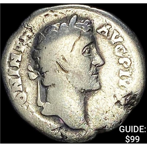 117-138 AD Roman Hadrian Silver Denarius NEARLY UNCIRCULATED