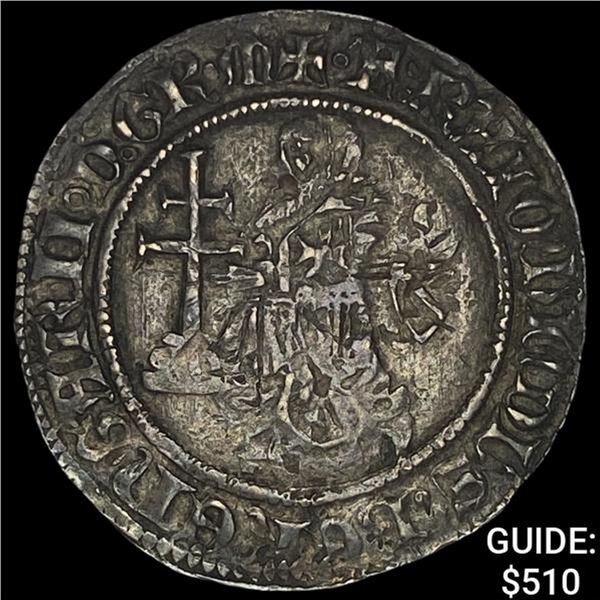 [1365-1374] Crusaders Rhodes Raymond Bronze Gigliato CHOICE AU
