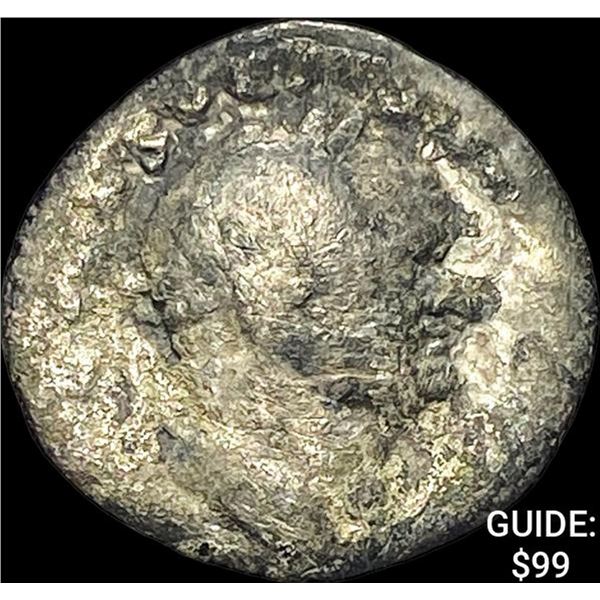 69-79 AD Roman Vespasian Silver Denarius NEARLY UNCIRCULATED