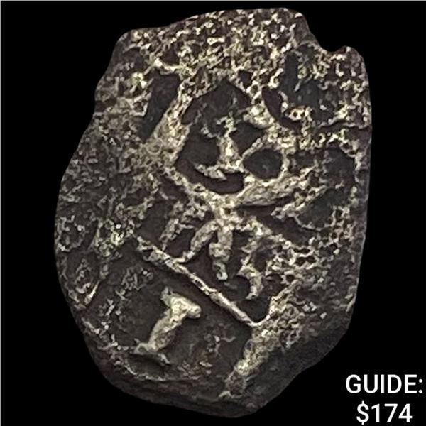 1500s-1600s Spanish Colonial SIlver Cob NEARLY UNCIRCULATED
